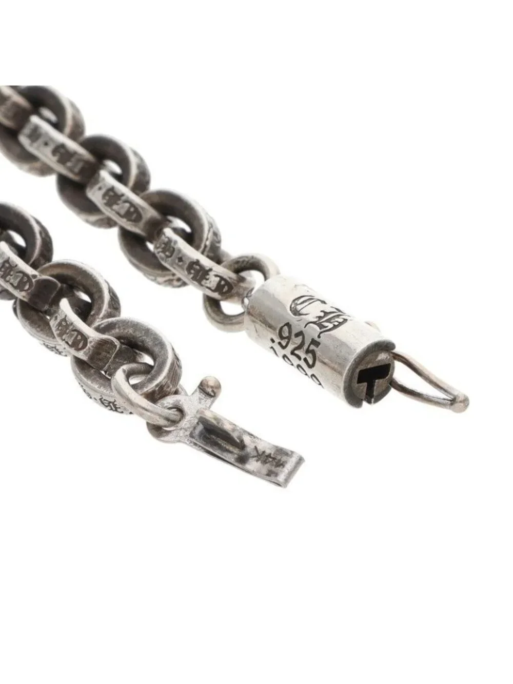Chrome Hearts Paper Chain Silver Bracelet